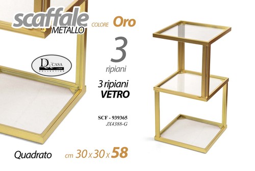 Scaffale metallo oro - , colonna
