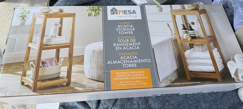 Mesa ripiani legno acacia - ripiani, di