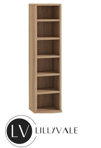 Scaffale porta dvd rovere - scaffale,